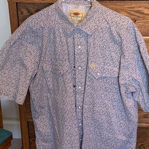 Larry Mahon cowboy cotton XXL snap front